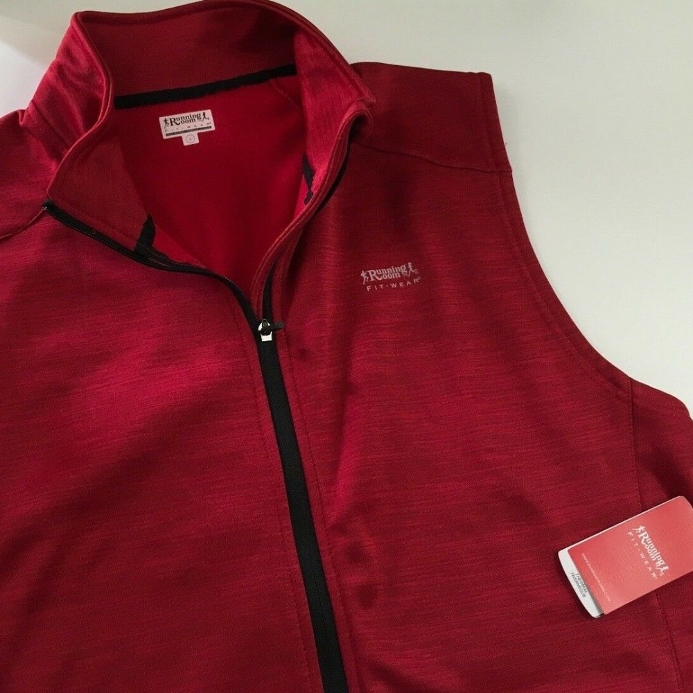 Running Room Fit-wear Full Zip Red Vest Jacket